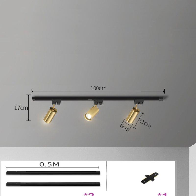 Светодиодный трековый светильник GU10, алюминиевый потолочный светильник, современный золотой трековый светильник, светильник для магазина одежды, потолочные светильники