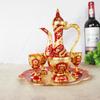 1 компл., набор старинных ретро-рельефных дворцовых духов, набор винных горшков, набор чашек из сплава для водки, свадебные украшения, коллекция подарков