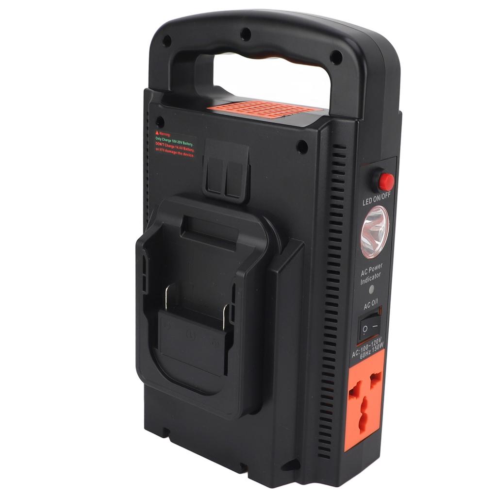 Портативный инвертор питания 150 Вт Вход Выход Аккумуляторный инвертор для 18 В L1820 BL1830 BL1840