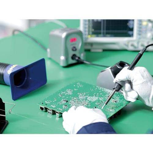 Компактная паяльная станция HAKKO с контролем температуры, сине-желтая, FX888DX-81BY