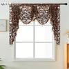 1PC LOZUJOJU European Jacquard Lightweight Fabric Valance Bead Border Curtain Head for Bedroom Living Room Window Decoration Home Decor