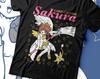 УНИСЕКС - Футболка с принтом чашек для пудинга Керо, Сакура Киномото из Cardcaptor Sakura, Керо Цербер, Аниме 90-х, Эстетика Vaporwave, Fairy Kei, Хлопковая футболка с коротким рукавом