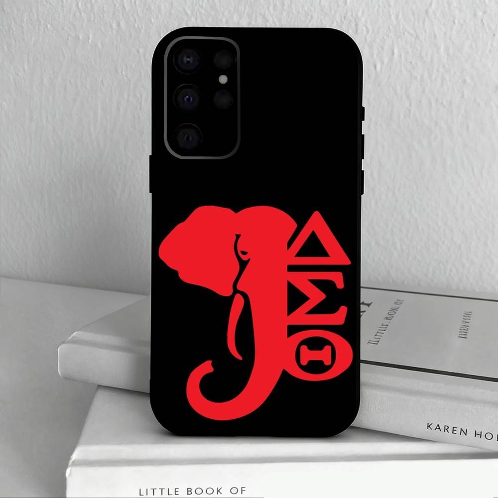 D-Delta S-Sigma T-Theta-A Phone Case For Samsung S25,24,23,22,30,21,10,9,Ultra,Plus,Lite,FE,4,5 G Soft Black Case