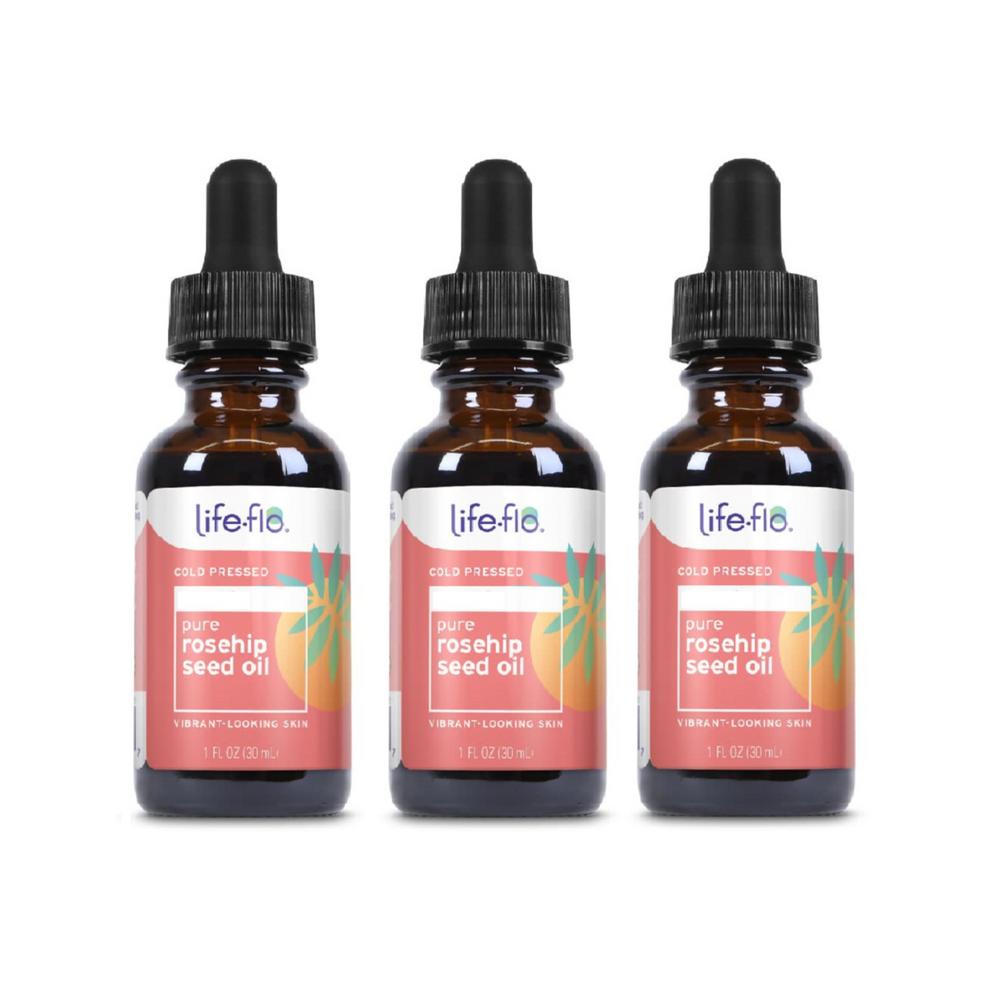 Life Flo чистое масло семян шиповника 30 мл 3 шт, 30 мл, 3 шт