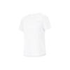 Fitness Series Solid Color Moisture Wicking Quick Dry Reflective Round Neck Short Sleeve T-Shirt Women Tops Standard-White ATSU454-1