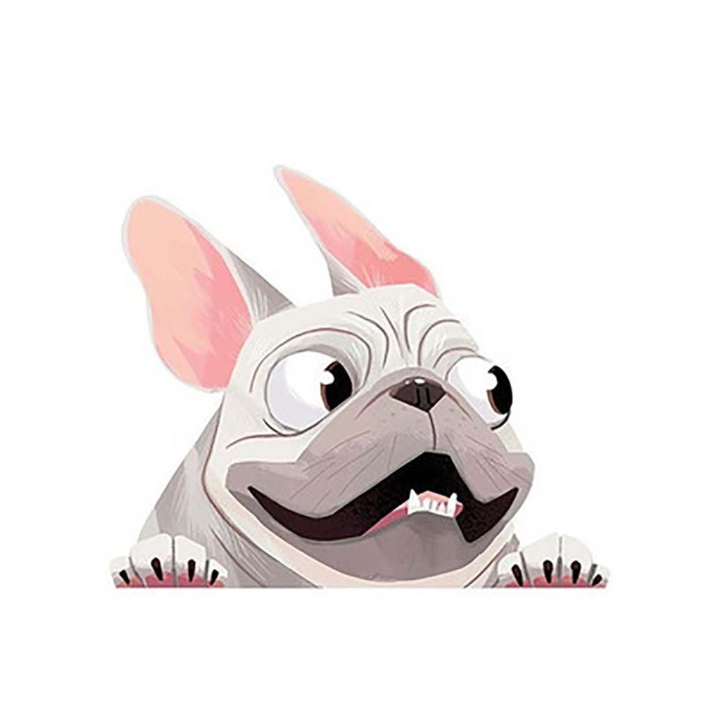 Наклейки с когтями и царапинами, водонепроницаемые наклейки на фары, автомобильные наклейки для собак и французских бульдогов