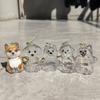 2pcs Transparent Pet Hair Storage Box - Dog Memorial Capsule, Pet Hair Keepsake Bottle with Keychain - A Heartwarming Gift
