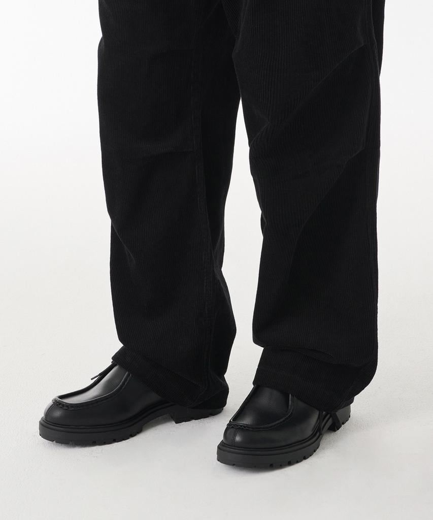 MUSINSA STANDARD Corduroy Parachute Pants [Black]