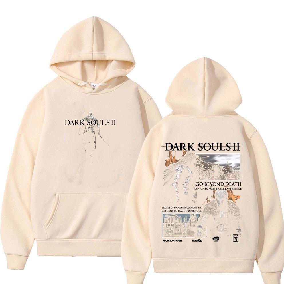 Game Dark Souls Merch Hoodie Unisex Vintage Gothic Rock Long Sleeve Sweatshirt Male Fashion Punk Oversized Hoodies Streetwear