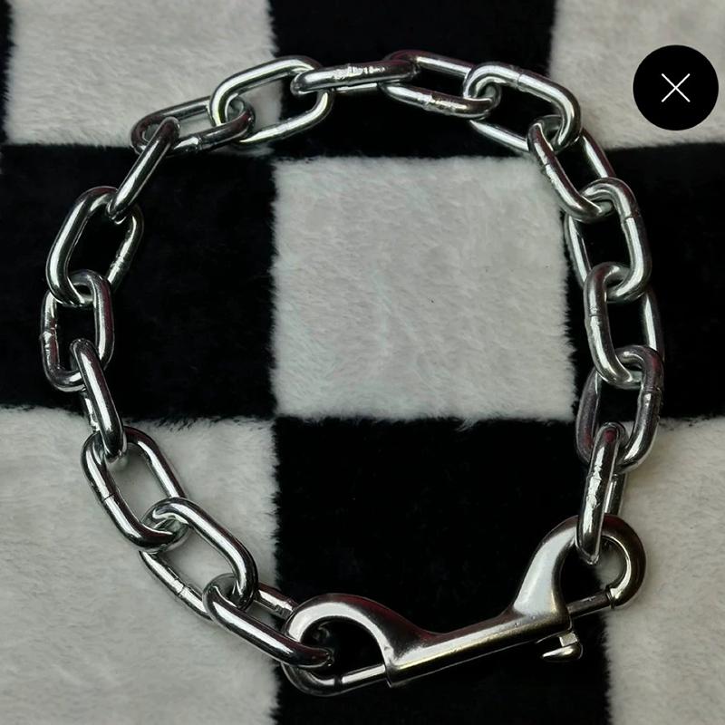 Geometric Rivet Necklace Ins Hip-Hop Punk Gothic Personality Neckchain Fashionable Trendy Men Women Jewelry Accessories