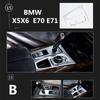 Стайлинг автомобиля, панель рычага переключения передач, мультимедийная ручка, декоративная рамка для BMW X5X6 E70 E71, модификация интерьера