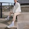 (WMNS) Converse Denim Patchwork Crew Sweatshirt Asia Sizing 'White' Women's 10025520-A01