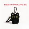 Плюшевая игрушка Черный кот брелок мультяшный котенок декор для сумки-рюкзака подвески аксессуары для ключей автомобиля