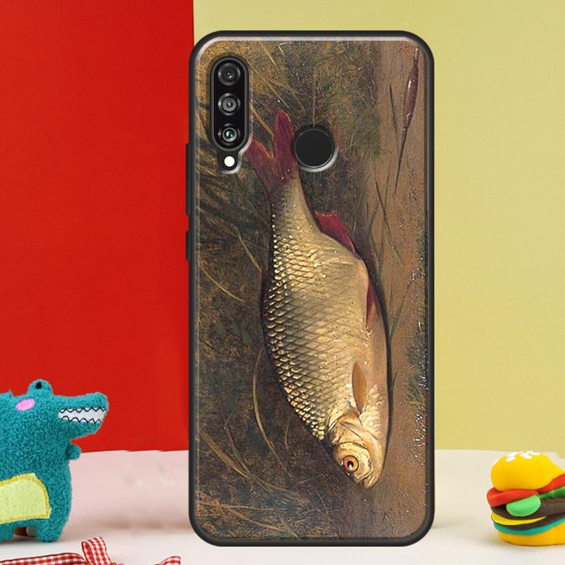 Чебак Рыба Для Huawei Nova 5T 9 10 SE 12i 12s 11i Y91 Y90 Y60 Y70 Y72 Y61 P60 P30 Pro P20 P40 Lite Чехол