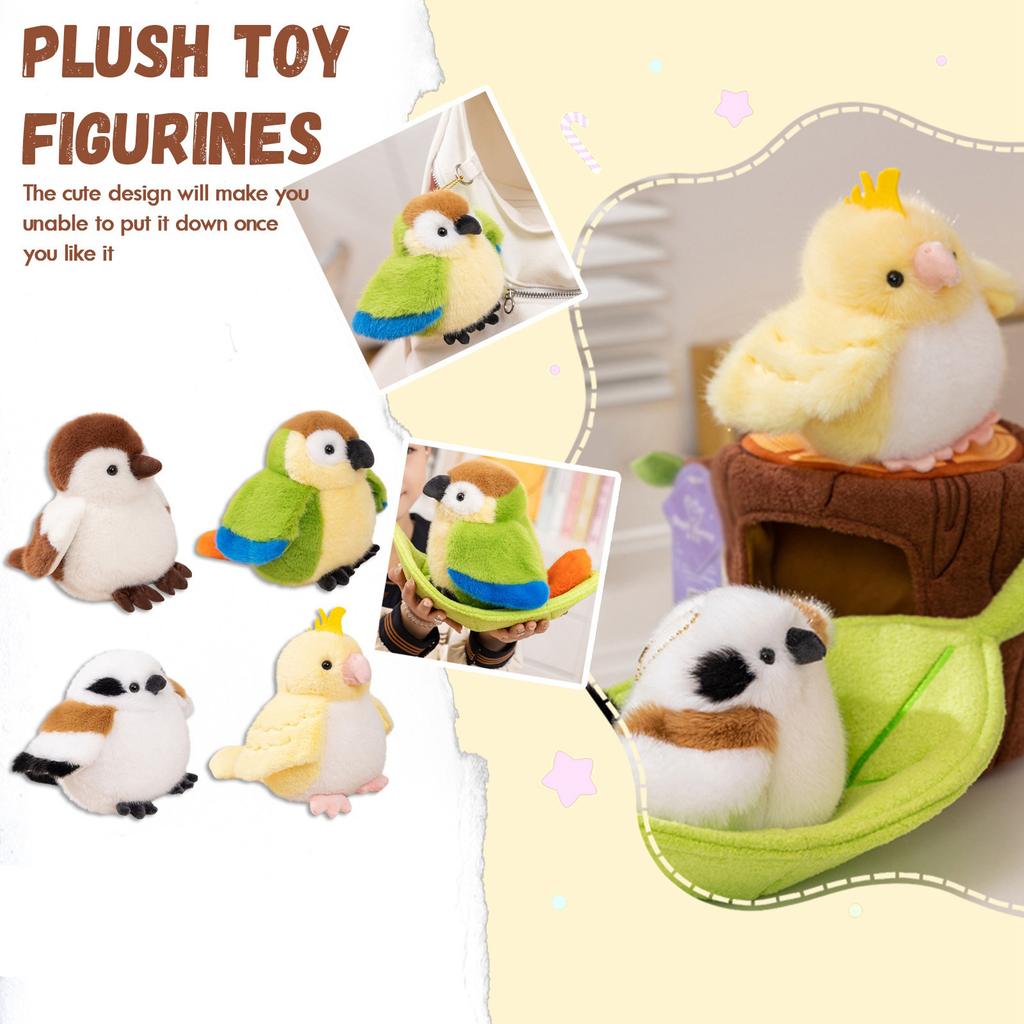 Милая плюшевая игрушка, мультяшная кукла-птица, фигурка, детский подарок, без этикетки