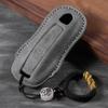 UZAI1 For Pour Porsche Cayenne Macan 911 Panamera 718 Taycan Étui en Alcantara Cuir Protection Complète Housse pour Clé de Voiture