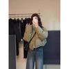 Womens Short Puffer Coat Loose Thick Cotton Padded Jacket Trendy Winter Warm Outerwear