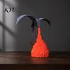 Unique Desktop Figurine Dragon Bookshelf Nook Light, Fire-Breathing Fantasy Shelf Decor, LED Handmade Art Sculpture Night Lamp for Bedroom Living Room