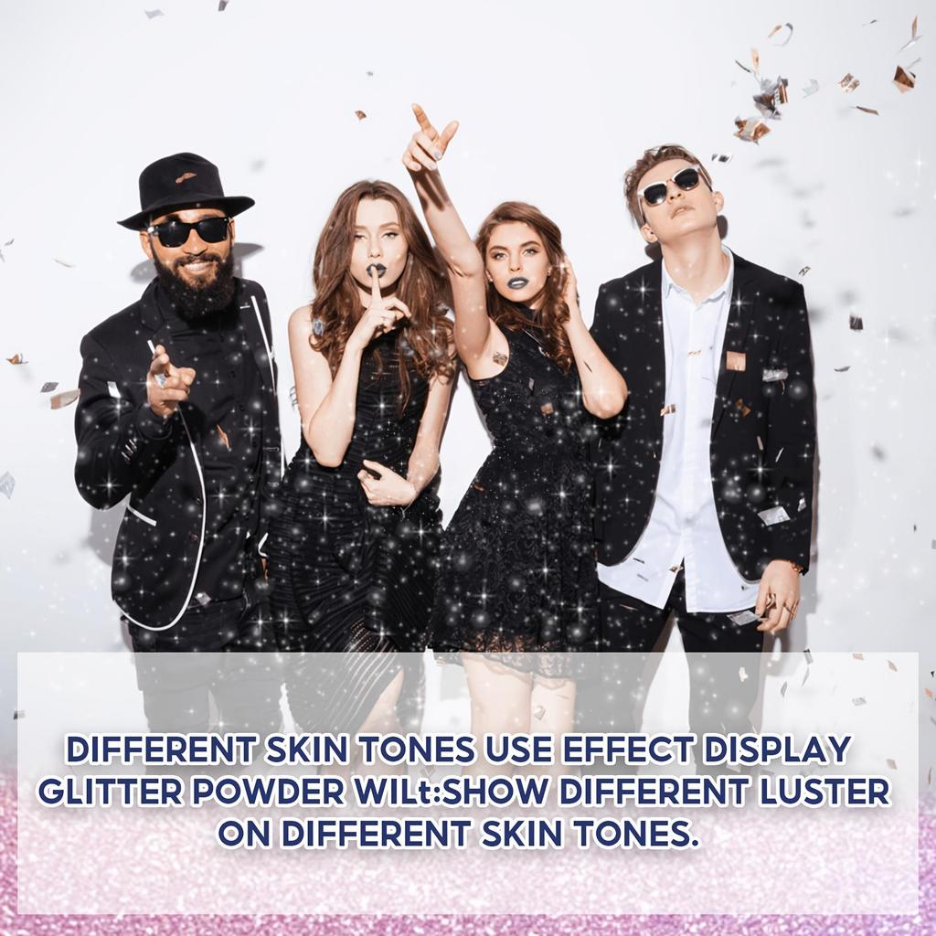 Party Glitter Hair Spray Multi-Purpose Body and Face Fine Mist Shimmering Shine Flakes