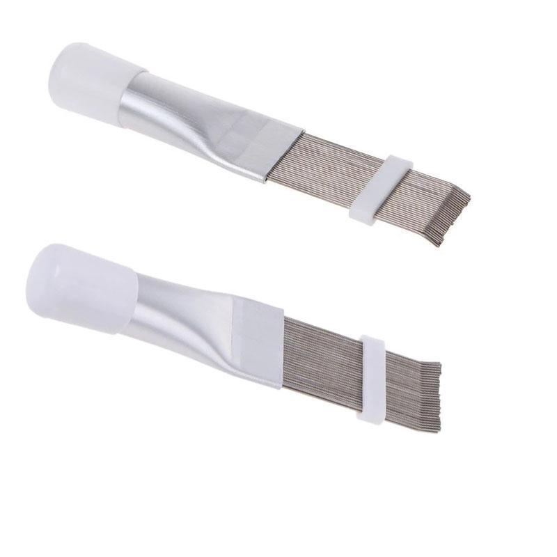 1 шт. нержавеющая сталь плавник гребень щетка выпрямитель очиститель испаритель для кондиционера лезвие охлаждения эффективный инструмент для очистки