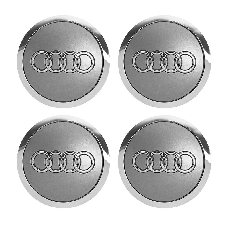 Hot 60mm 61mm 69mm 128mm 4Pcs Car Wheel Hub Center Caps Rim Cover Badge For Hot S-Line A3 A4 A6 Q3 Q5 A5 Q7 A1 A8 Q2 Q8 Q4 A4L