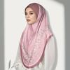 Muslim Hijabs Women Head Wrap Square Scarf Floral Print Turban Cap