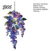 Home Decoration Accessory Wisteria Suncatcher, Acrylic Hanging Flower Branch Ornament, Stained Glass Style Floral Window Suncatcher Decor for Garden,
