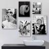 Modern Girl Nordic Canvas Art Posters And Prints Black And White Canvas Paintings On the Wall Art Pictures Decoration Cuadro