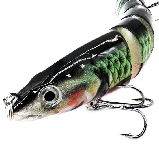 13,5 см/19 г многосочлененная рыболовная приманка с крючками, реалистичная 8-секционная приманка для свимбейта, бионическая жесткая искусственная приманка, аксессуары для рыбалки в пресной и соленой воде