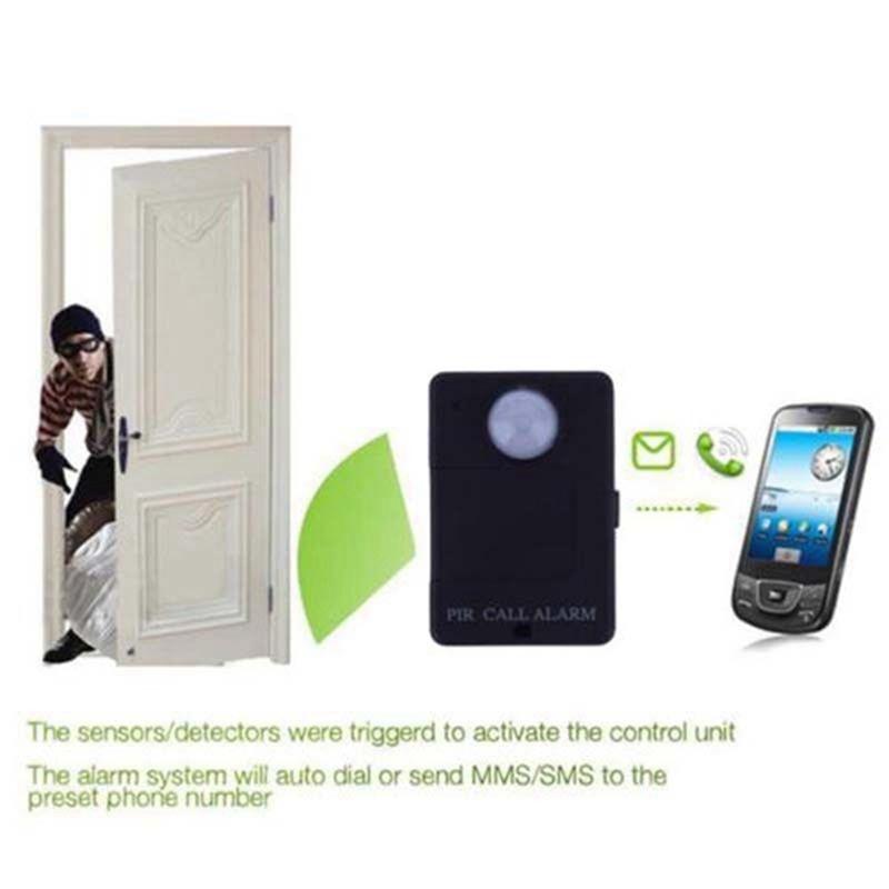 Мини GSM PIR Датчик Движения Сигнализация Инфракрасная Беспроводная GSM Сигнализация Детектор Движения Противоугонный