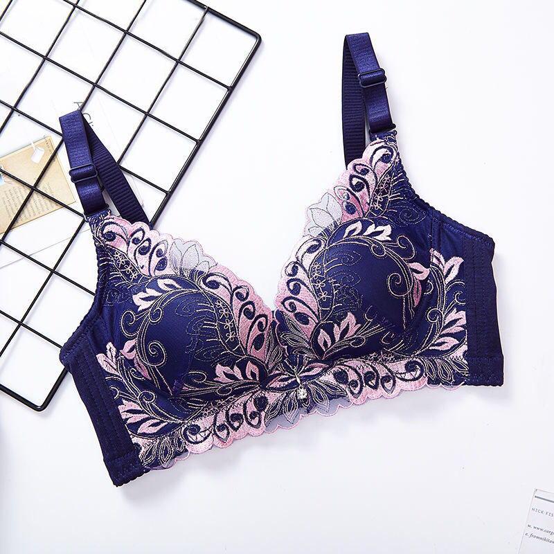 Сексуальный женский бюстгальтер с ультра - тонким кружевом пуш - ап без косточек