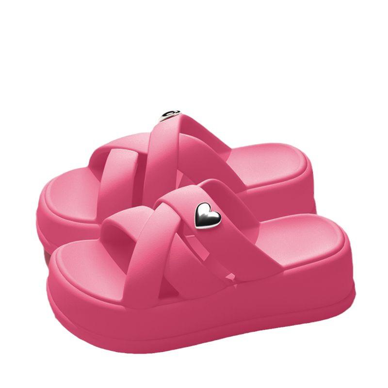 Новые женские шлепанцы на толстой подошве, лето 2025 - Повседневные с одним ремешком, с ощущением 'Шагни в блаженство' для ношения на улице и на пляже