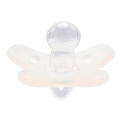 CANPOL 24/002 Pacifier 100% Silicone 6-12m Symmetrical 1 Pc White