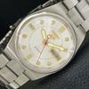 ПОДЛИННЫЕ ВИНТАЖНЫЕ МУЖСКИЕ ЧАСЫ SEIKO 5 AUTOMATIC 7S26A ЯПОНИЯ С СЕРЕБРИСТЫМ ЦИФЕРБЛАТОМ a702469-5