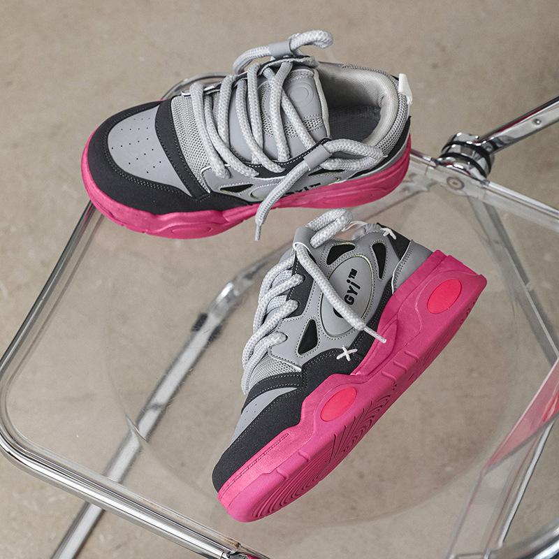 Мода 2024 Новые кроссовки Мужские удобные низкие туфли на шнуровке на платформе Повседневная обувь для скейтборда на открытом воздухе Кроссовки для мужчин