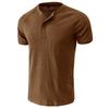 Men's Slim Fit Short Sleeve Waffle Henley Shirts Casual Athletic Workout T-Shirts for Men 3-Button Sports Tee Shirt Summer Moisture Wicking Basic Tops