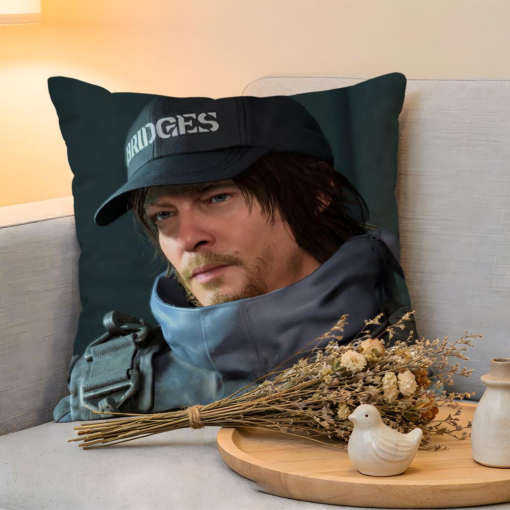 Cushion Cover Linen SkinFriendly Soft Decorative Case For Sofa Home Decor Hot Game DDeath Stranding Pillow cover