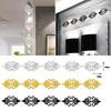 10pcs Multi-size Living Room Mosaic 3D Acrylic Mirror Sticker Wall Decal Art Decoration