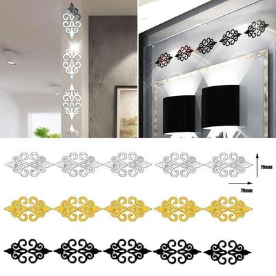 Самоклеящаяся квадратная мозаичная акриловая наклейка-зеркало для гостиной, украшение, художественная наклейка на стену