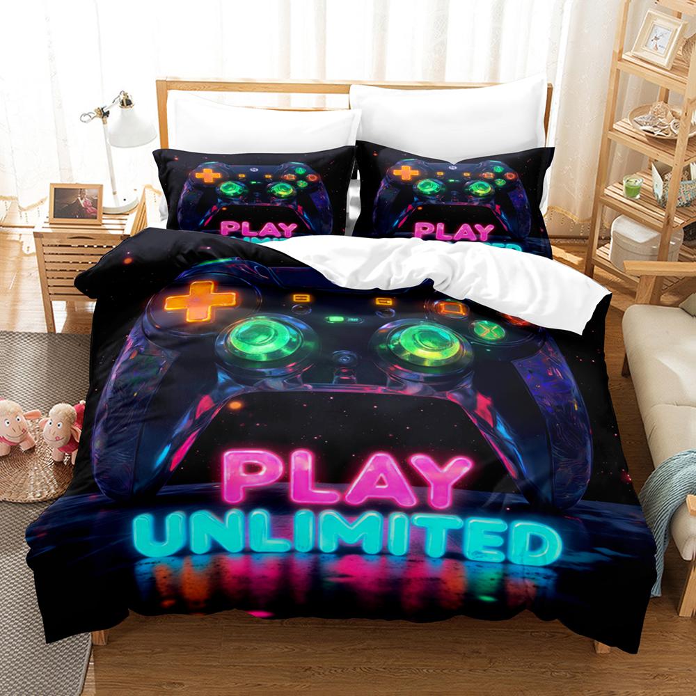 Gamepad Bedding Set Gamer Controller Comforter sets bed sheets set King size bedding set bedroom home decor for boys teens