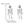 Серьги-подвески на Хэллоуин в виде короны, черепа и скелета для женщин, готические висячие серьги, панк-украшения в подарок