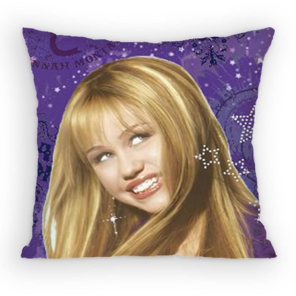 HHannah MMontana Pillow Case Sofa Living Room Bedroom Headboard Backrest Cushion Square Cushion Nap Time