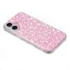 For iPhone 16 Plus Case TPU Drop Protection Epoxy Glittery Sequins Phone Cover