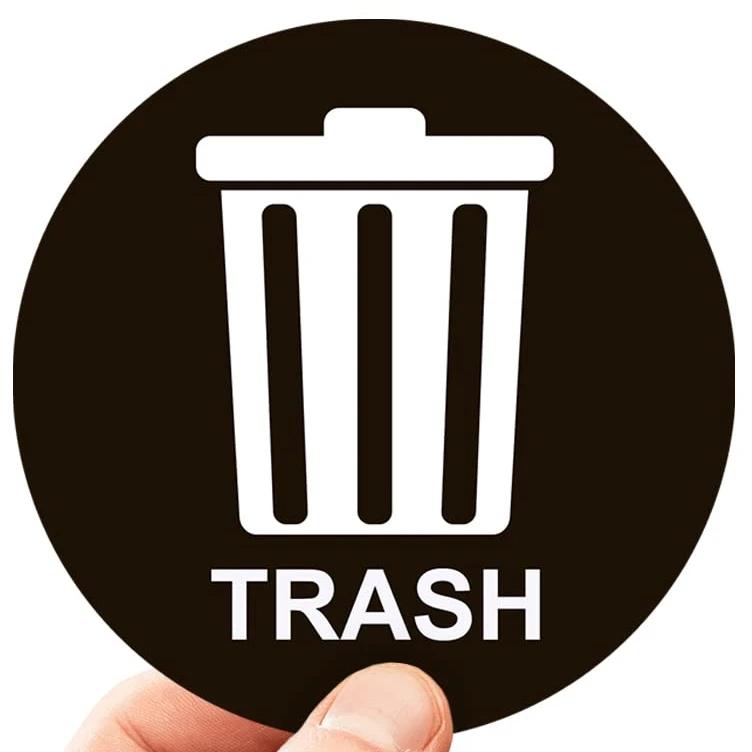 Наклейки для мусорного бака, Водонепроницаемый контейнер для переработки, Отдельный мусорный бак, Автомобильный мусорный бак, Кухонные аксессуары