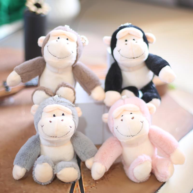 Adorable Plush Monkey Keychain Cute Cartoon Gorilla Backpack Pendant Soft Toy