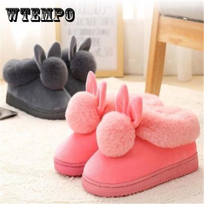 Осенние и зимние хлопковые тапочки. Домашняя нескользящая обувь на мягкой подошве. Сохраняет тепло. Простая плюшевая хлопковая обувь, модная и милая.