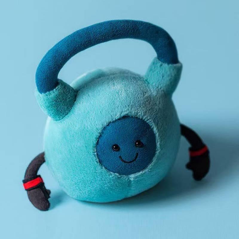 Amuseables Jellycat Гантель для тренировок Плюшевая игрушка с мягким коротким плюшем Для подарка и коллекции