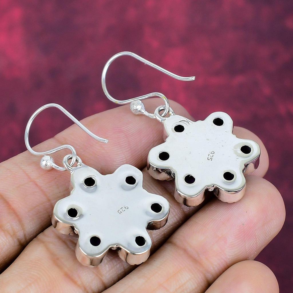 Серьги из фиолетовой меди с бирюзой ручной работы, серьги из стерлингового серебра 925 пробы, антикварные украшения, для подарка на помолвку