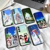Чехол для телефона AnoHana M-Meiko Anime H-Honma для Samsung Galaxy A73, A72, A71, A70, A53, A52, A51, Другие Мягкий Черный Корпус