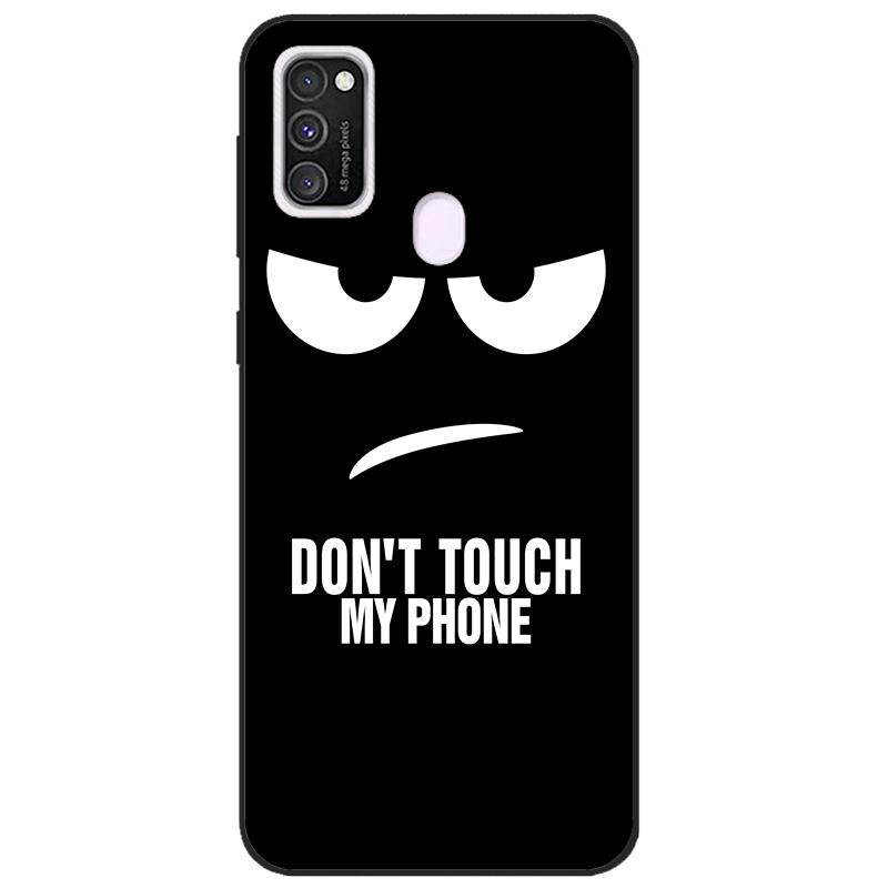 For Samsung M21 Case 6.4" Soft Silicon Cover For Samsung Galaxy M21 M 21 m215 Phone Back Bumper Funda black tpu case